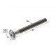 FLAT HEAD CONNECTION BOLT M6x60 / NICKEL